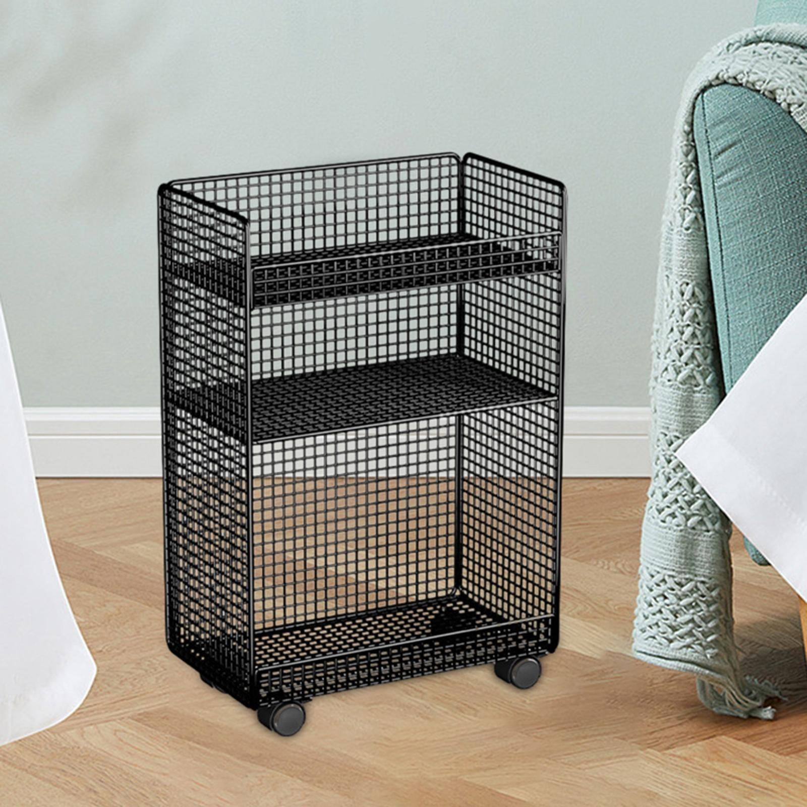 koolsoo Rolling File Cart with Wheels, Standing File Holder, Multipurpose Storage under Table under Desk File Holder, for Living Room