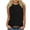 Tank Tops for Women Plus Size-Black, variant on Homenesgenics Tank Tops for Women Plus Size Women's Summer Casual Fashion Solid Color Loose Round Neck Sleeveless Brown XL