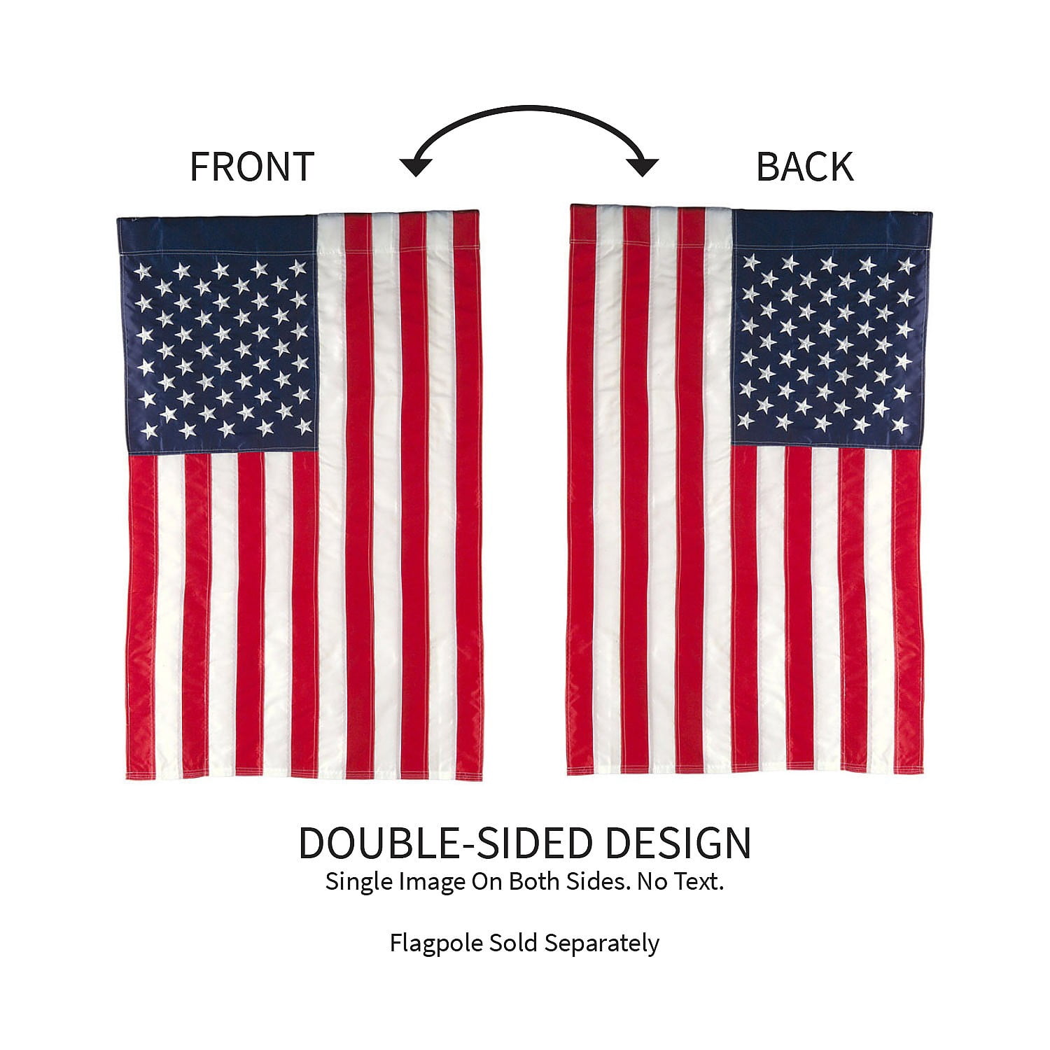 Evergreen Flag American House Flag