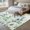 Grey Green, variant on Round Area Rug 3.3 Ft, Green Eucalyptus Leaves Washable Non-Slip Circle Carpet for Living Room/Bedroom, Daisy Summer Botanical Farmhouse Low-Profile Small Kitchen Mats Collection Rugs for Indoor