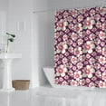 thumbnail image 2 of Floral and Botanical Pattern Shower Curtain 72x72, Artistic Country Garden Style on Durable Polyester, 2 of 5