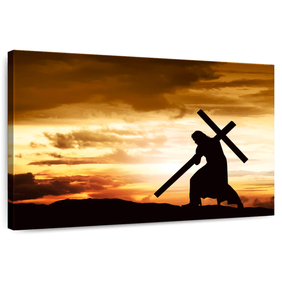 Elephant Stock Jesus Christ Wall Art - People Canvas Canvas - 12" x 8"