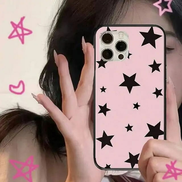 Étui de Téléphone y2k star element pour iPhone 11 12 13 Mini 13 14 Pro TP Max X 8 7 Plus SE XR Shell FGS