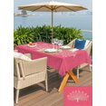 thumbnail image 6 of 54x80 Inch Outdoor Tablecloth with Umbrella Hole Zipper Rectangle Black Tree Rectangular Tablecloths Outside Waterproof Birds Vintage Farmhouse Pink Patio Table Cloth Cover for Picnic Party, 6 of 8