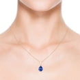 thumbnail image 4 of ANGARA Natural Pear-Shaped 1.65 ct Tanzanite Solitaire Pendant in 14K Rose Gold for Women (Size-9x7mm) | December Birthstone, Anniversary, Jewelry Gift for Women | Natural Tanzanite Necklace, 4 of 8