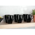 thumbnail image 5 of 10 Strawberry Street Nova Square 40 Piece Stoneware Dinnerware Set, Black, 5 of 10