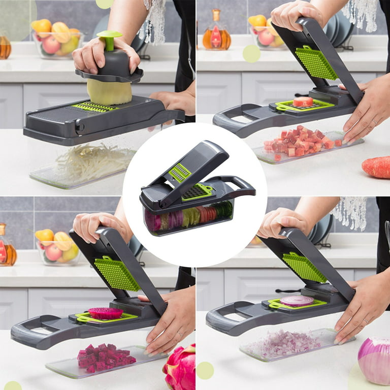 Lingouzi Vegetable Chopper Manual Hand, Multifunctional Food Choppers,  Onion Vegetable Dicer, Fruit & Vegetable Cutter Cubes, Veggie Chopper With