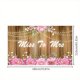 thumbnail image 1 of 1pc, Wedding Flag Church Wedding Props Arrangement Decoration Hanging Flag Pink Wedding Banner Romantic Background Cloth, 1 of 5