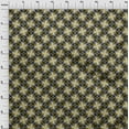 thumbnail image 4 of oneOone Silk Tabby Olive Green Fabric Abstract Geometric Fabric For Sewing Printed Craft Fabric By The Yard 42 Inch Wide, 4 of 4