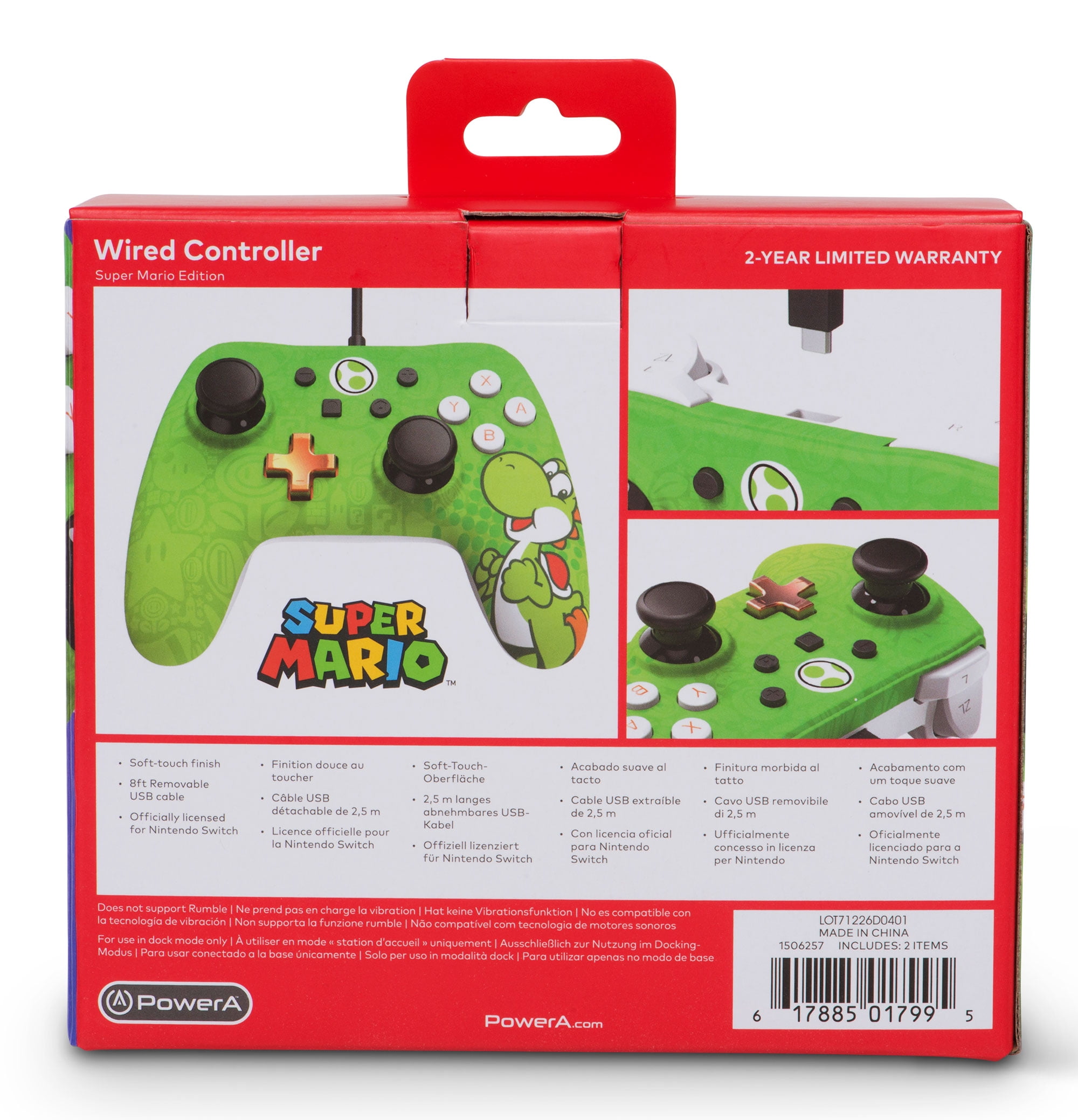 PowerA Wired Remote Controller for Nintendo Switch - Yoshi Special