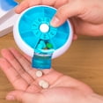 thumbnail image 4 of TOP-MAX 7-Day Circular Pill Organiser Case One Week Pill Box Weekly Medicine Box with Large Compartments Blue, 4 of 8