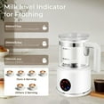 thumbnail image 3 of Electric Milk Frother, 6 in 1 Milk Steamer, 17oz Automatic Warm and Cold Foam Maker for Coffee, Latte, Cappuccino, Macchiato, Hot Chocolate (White), 3 of 8