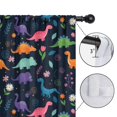 thumbnail image 4 of Blackout Kids Curtains,Dinosaur and Floral Pattern Childrens Insulated Curtains Set Of 2,Bedroom Essentials,Toddler Room Decor 42"x54", 4 of 5