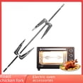 thumbnail image 1 of Support de Rôtissoire pour Poulet pour Four - Grille de Rôtissage Rotative en Acier Inoxydable avec Fourchettes Sécurisées, Tige Réglable 28 Cm/34 cm, Assemblage Facile, Idéal pour la Dinde, les Légumes et Plus, Grillades en Cuisine, 1 of 5