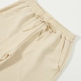 thumbnail image 7 of SRZYMJ Bermuda Shorts for Men Knee Length Elastic Waist Drawstring Loose Wide Leg Shorts Summer Casual Beach Clothes, 7 of 7