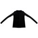 thumbnail image 3 of MHFRRA Cárdigan de Punto Acanalado con Doble Cremallera para Mujer, Top Corto Ajustado con Cuello Negro, 3 of 3