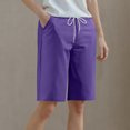 thumbnail image 2 of Pantalones Ligeros de Yoga para Mujeres de Cintura Alta Pantalones Cortos de Color Sólido, Uso Deportivo de Fitness Suave para Tenis Y Baile, 2 of 8