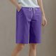 thumbnail image 2 of Pantalones Ligeros de Yoga para Mujeres de Cintura Alta Pantalones Cortos de Color Sólido, Uso Deportivo de Fitness Suave para Tenis Y Baile, 2 of 8