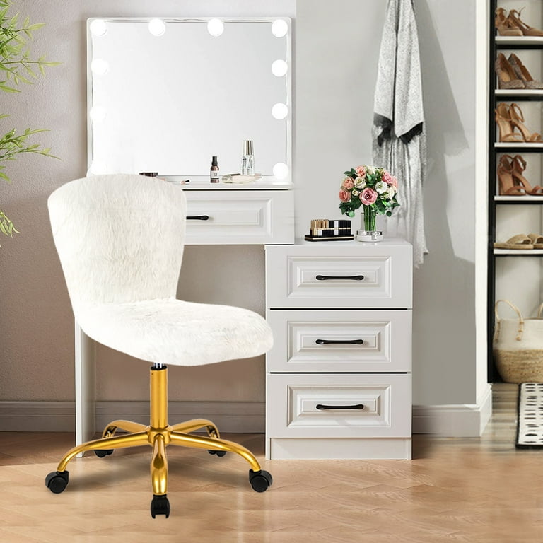 White best sale dressing chair