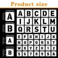 thumbnail image 2 of Sinekong 80 pcs Letter Stencils for Crafts Reusable, Alphabet Number Stencils for Painting DIY Art Projects (3, 4 Inch), 2 of 10