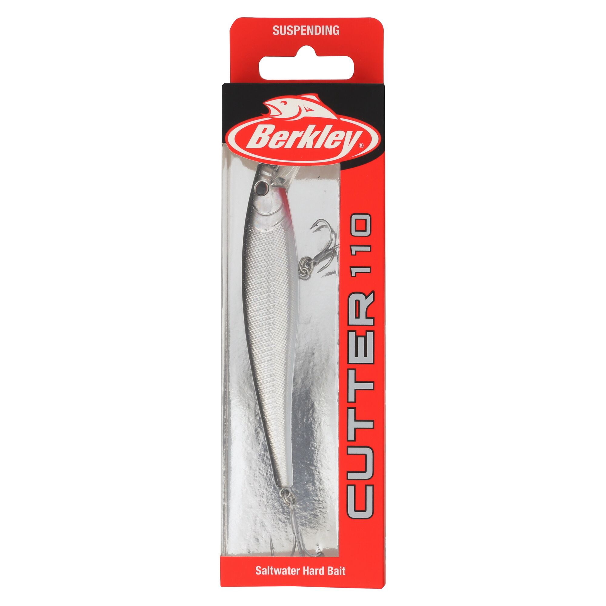 Berkley Cutter Saltwater, 4.3 in, Jerkbaits, Black Silver (1 Count)