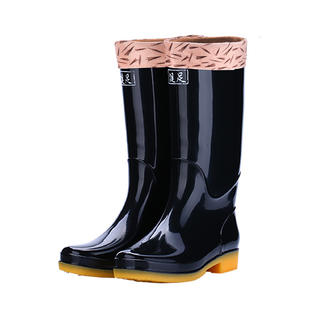 solid color rain boots