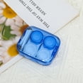 thumbnail image 5 of Unique Bargains 1 Set Contact Lens Case Rectangular Clear Lens Storage Case Blue, 5 of 5