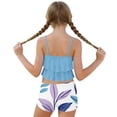 thumbnail image 5 of ATOGUTA Girls Two Piece Tankini Swimsuit Summer Ruffle Swimwear Two Piece Boyshort Tankini Kids Swimsuit Size 6-15, Multicolor, 5 of 6