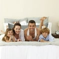 thumbnail image 5 of PiccoCasa Satin Body Pillowcase Silky Long Pillowcase for Hair and Skin, Queen Grey, 5 of 7