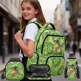 thumbnail image 2 of Yspwyqan Kids Backpack Set Ages 8-15, Skateboard Turtle Backpack and Lunch Box with Water Bottle Bag, 17 Inch Lightweight Casual Daypack Front Pocket for School Travel, 2 of 7