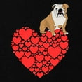 thumbnail image 2 of CafePress - Bulldog Heart Maternity Dark T Shirt - Maternity Dark T-Shirt, 2 of 3