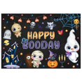 thumbnail image 1 of Fondo de fiesta de feliz cumpleaños de Halloween de 7 x 5 pies, fondo de Buddy Cute Boob para niños y niñas, decoración de mesa de pastel de calabaza de noche de otoño, pancartas, suministros de fotografía para fotomatón Sailing Electrónica, 1 of 4