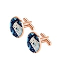 thumbnail image 2 of Polar Bear Stylish Shirt Cufflink Set, Made of Stainless Steel, for Formal Attire, Includes Shirt Cufflink, Shirt Clip, and Men's Cufflinks, 2 of 6