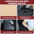thumbnail image 4 of Ruiboury Waterproof Armrest Cover Exquisite Craft No Tool Required Fits Most Vehicles Elastic Band PU SUV, 4 of 6