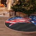 thumbnail image 5 of Lukts Shark With USA Flag Print Color Life Christmas Tree Skirt, Winter Holiday Tree Mat Decoration ,Can be Used as A Shawl-30", 5 of 6