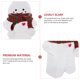 thumbnail image 3 of FELTECHELECTR 10 juegos de adorables botellas de agua de hombrecito de jengibre navideño, botellas de jugo de plástico reutilizables con bufandas, 3 of 7