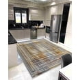 thumbnail image 3 of Machine Washable Area Rug 5x7 with Anti-Slip Backing Abstract Living Room Carpet Design 7704 Color Grey Beige, 3 of 7