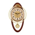 thumbnail image 2 of Billuyoard Construcción duradera, cronometraje preciso, fácil de leer, reloj de pared grande para decoración de pared del hogar Decoración del hogar Elipse de color madera, 2 of 6