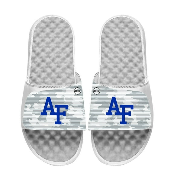 Men's ISlide White Air Force Falcons Camo Slide Sandals
