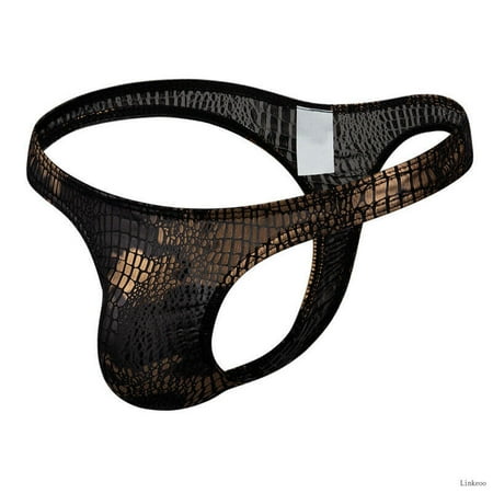 

Men s Sexy Underwear Bright Snake Print G String Thongs Panties Briefs Knickers
