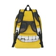 thumbnail image 2 of Hirioo Smiling With Sunglasses Canvas Backpack, Durable Travel Backpack with Multiple Compartments,Large Capacity, Backpack for School, Hiking, Work, 2 of 7