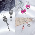 thumbnail image 3 of Pendientes de cruz con lazo de moda shaofei colgantes en forma de corazón, 3 of 5