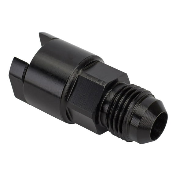 LS1/LT1 EFI Fuel Line Fitting, -6 AN Male to 3/8 Inch Female, Black