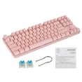 USB Wired Mechanical Keyboard,87 Key RGB Backlit Keyboard,Suspend