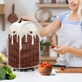 thumbnail image 3 of HELLHERO Chocolate Pattern Food Processor Cover for Kitchen Counter Protective Dustproof Kitchen Blender Dust Cover, 3 of 6