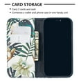 thumbnail image 2 of Dteck Case for Apple iPhone 12 mini 5.4-inch,Patterned Flip PU Leather Wallet Case Magnetic 3 Card Holder Slots with 1 Cash Pocket Protective Kickstand Shell Cover,White Flowers, 2 of 7