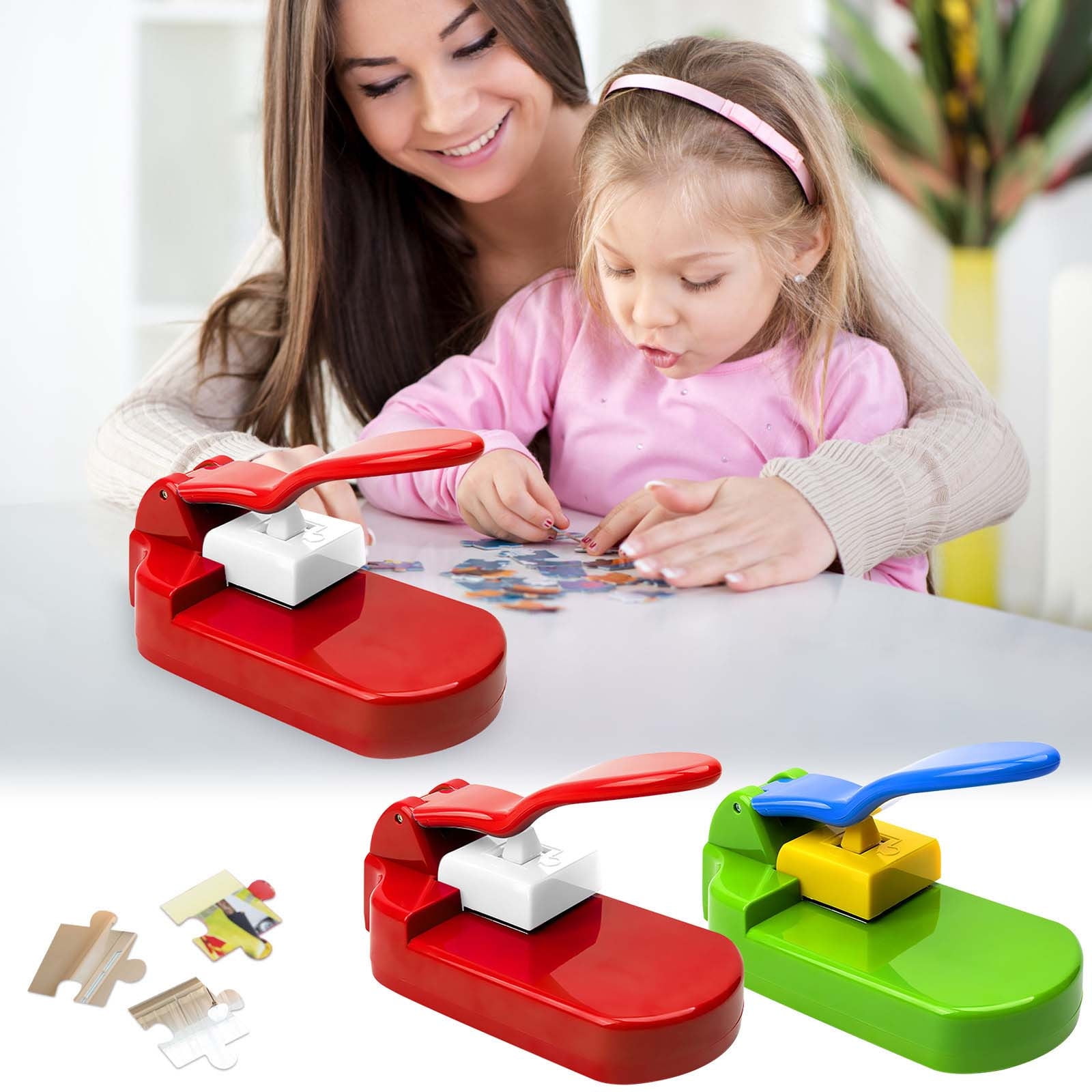 Fufafayo 2Pcs DIY Puzzle Maker Tool, Custom Photo Puzzle Punch, Handmade Puzzle Craft Kit forKidsAdults, Personalized Gift for Birthday Christmas Party