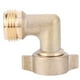 thumbnail image 1 of Conector Acodado para Manguera Jardín Codo Latón 90 Grados Y 3/4 Pulgadas Entrada RV, 1 of 7