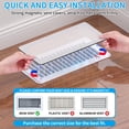 thumbnail image 3 of IUU - Extra Strong Magnetic Air Vent Screen Cover for Floor 5-Pack (5" x 13", White), 3 of 7