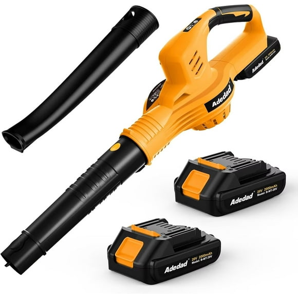 20V Cordless Leaf Blower, 150MPH Handheld Blower with 2 Batteries & Charger, Variable Speed Small Electric Leaf Blowers for Yard, Lawn Care, Garden, Patio, and Driveway Cleaning